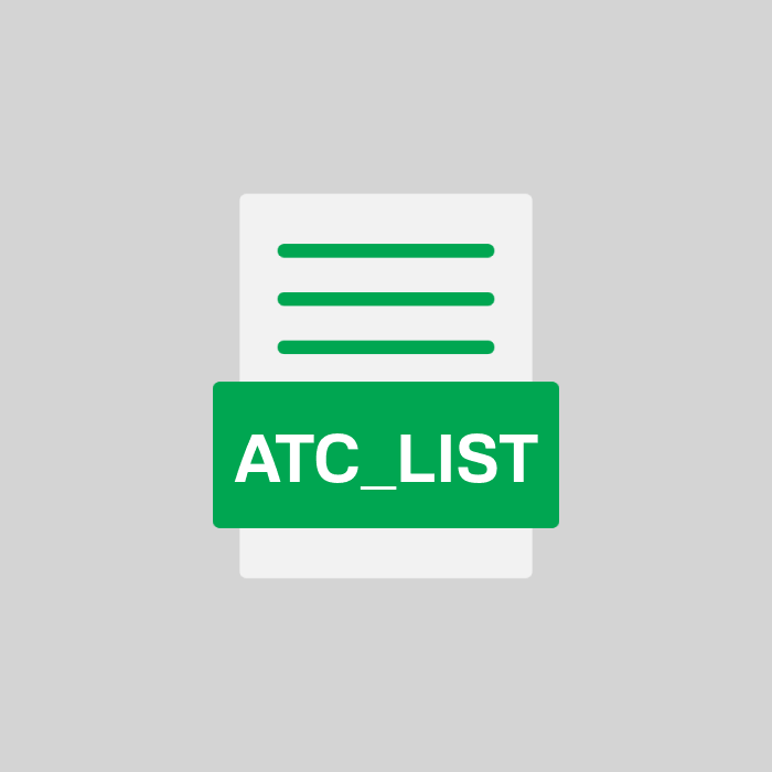 ATC_LIST Endung