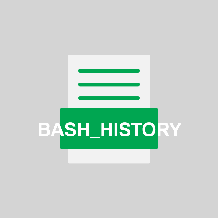 BASH_HISTORY Endung