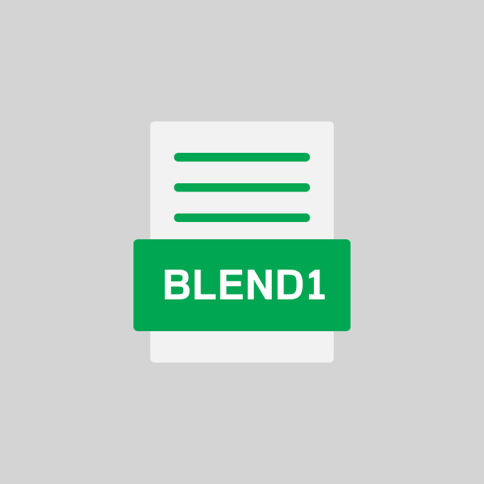 BLEND1 Datei