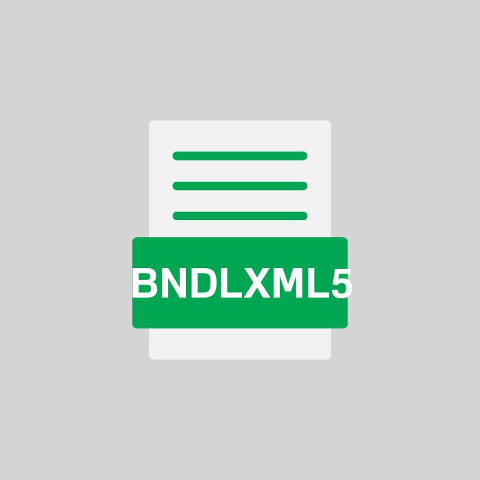 BNDLXML5 Endung