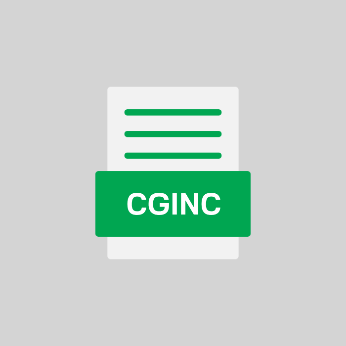 CGINC Endung