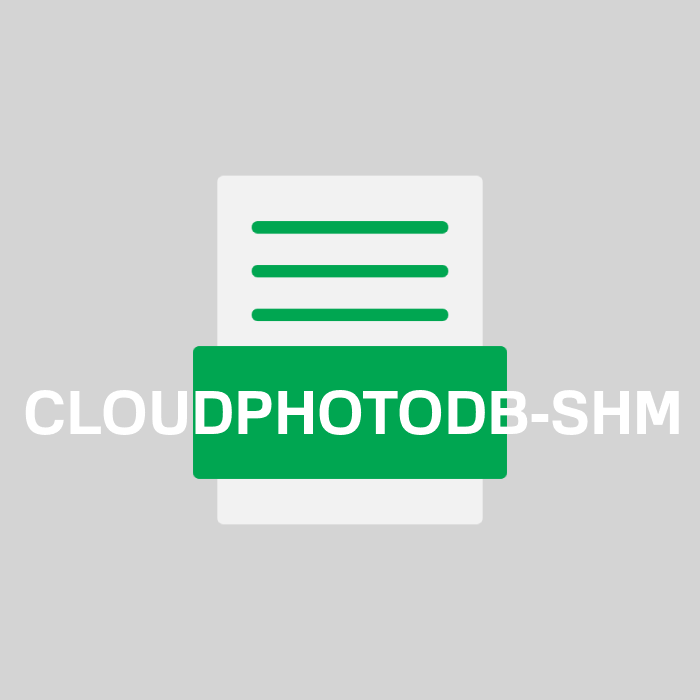 CLOUDPHOTODB-SHM Endung