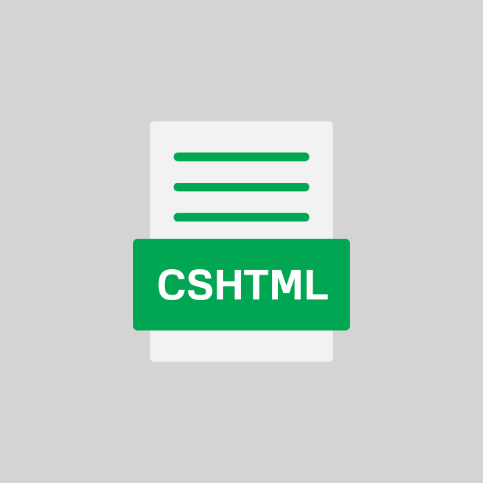 CSHTML Endung
