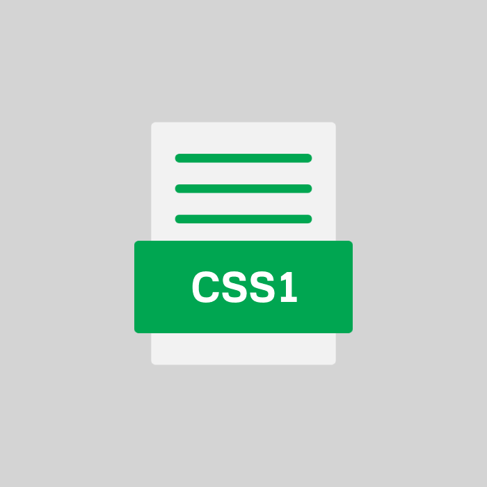 CSS1 Endung