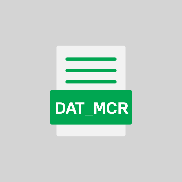 DAT_MCR Endung