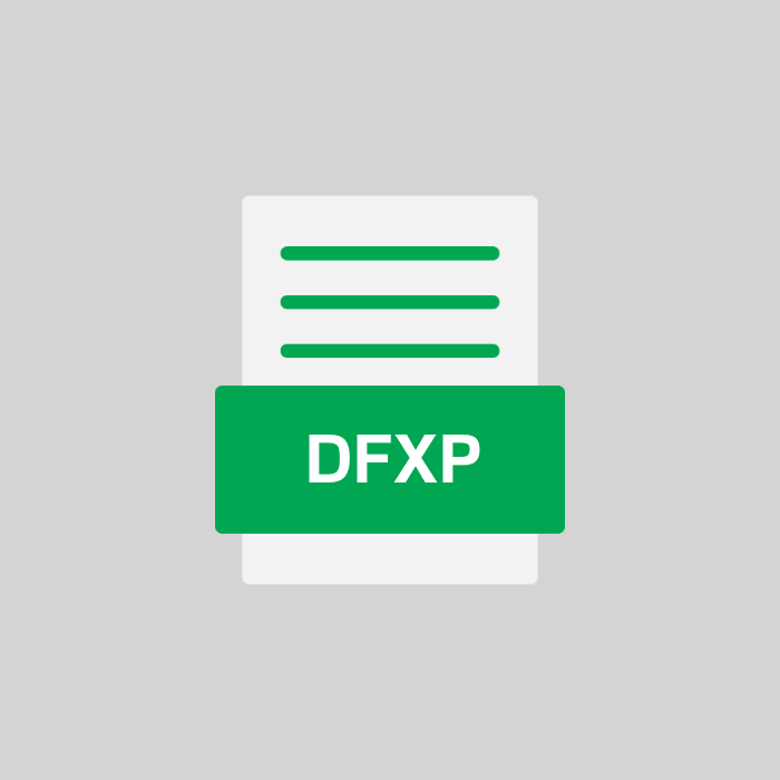 DFXP Endung