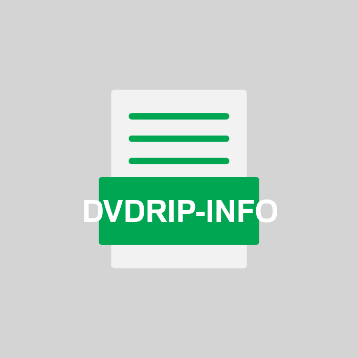 DVDRIP-INFO Endung