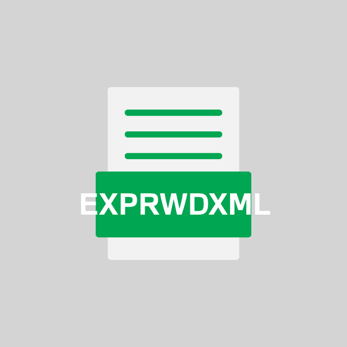 EXPRWDXML Endung