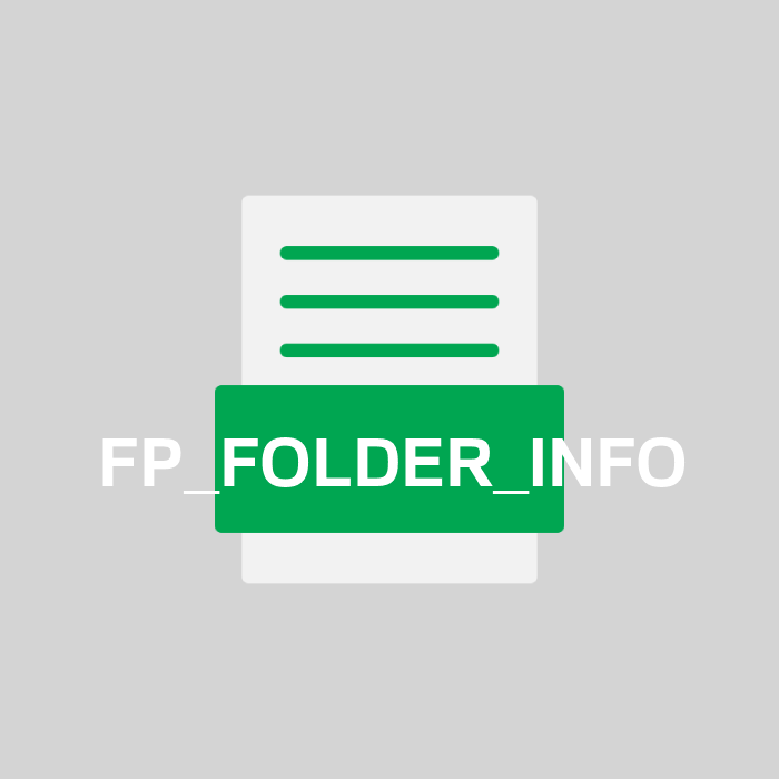 FP_FOLDER_INFO Endung