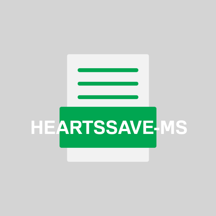 HEARTSSAVE-MS Endung