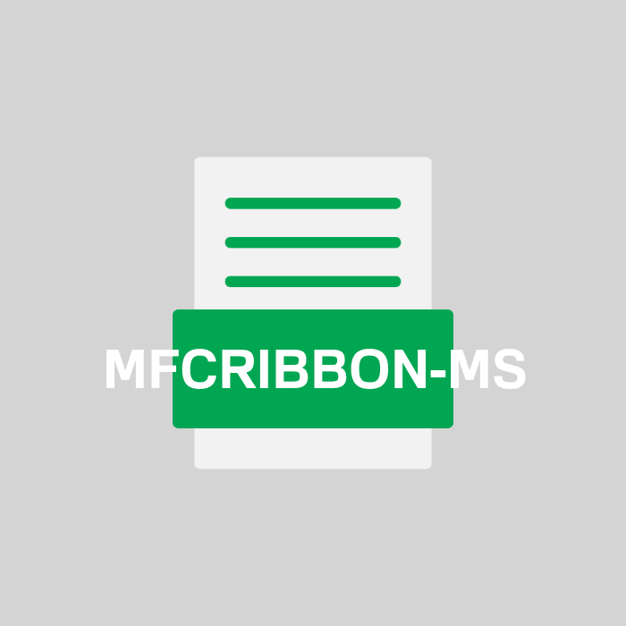 MFCRIBBON-MS Endung