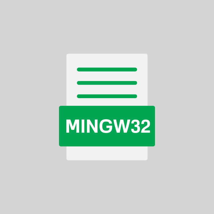 MINGW32 Endung