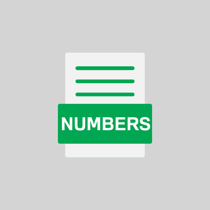 NUMBERS Datei