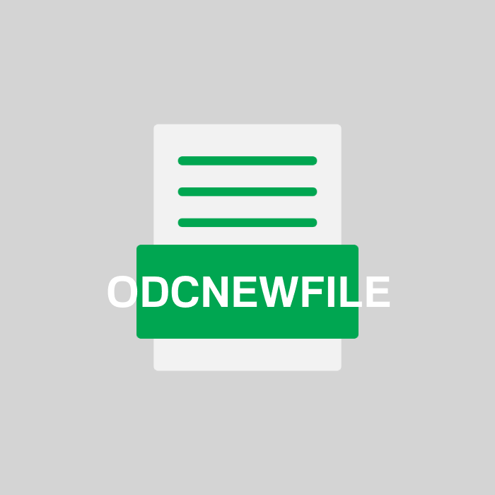 ODCNEWFILE Endung