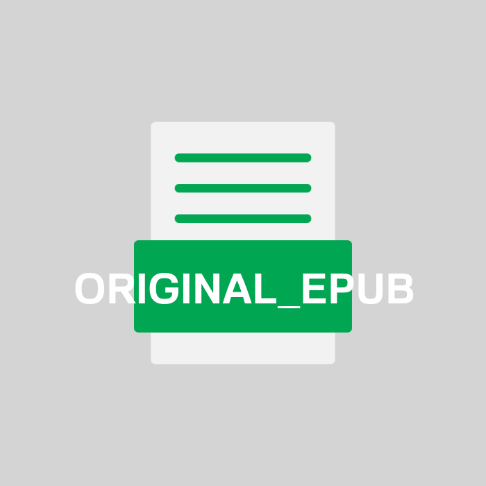 ORIGINAL_EPUB Endung
