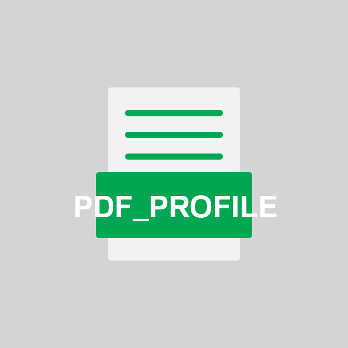 PDF_PROFILE Endung