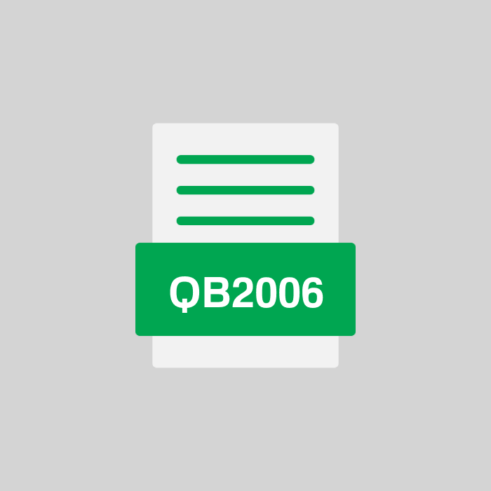 QB2006 Datei