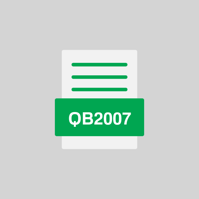 QB2007 Datei