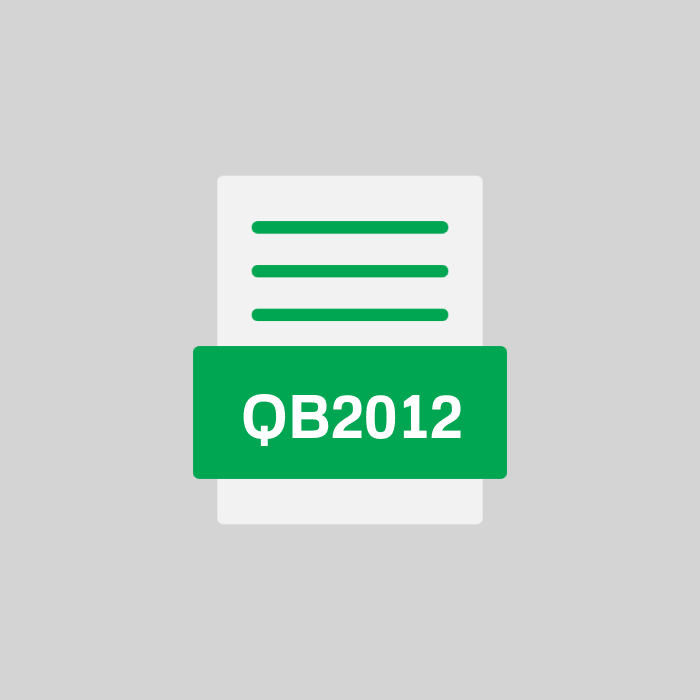 QB2012 Datei