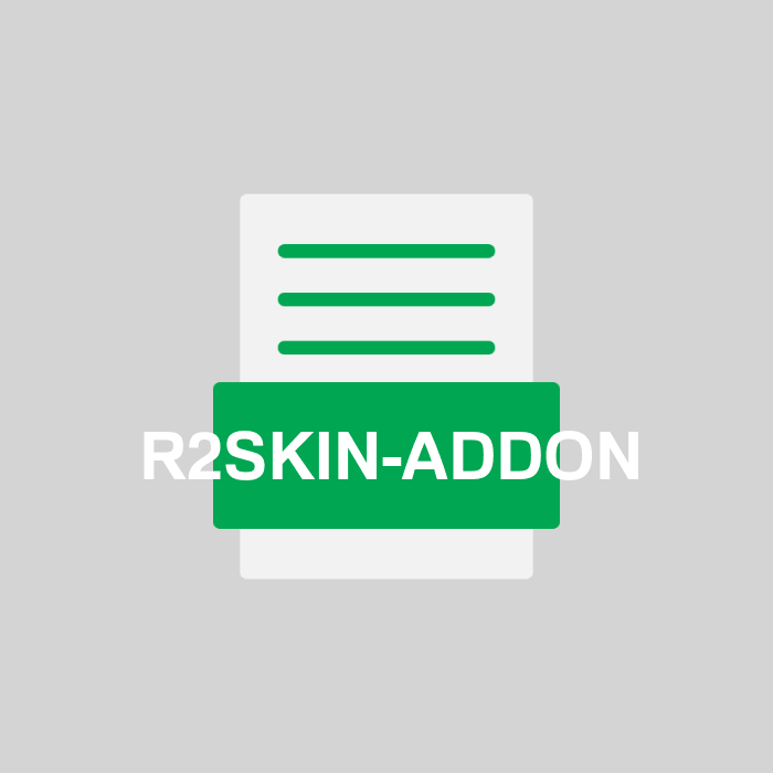 R2SKIN-ADDON Endung