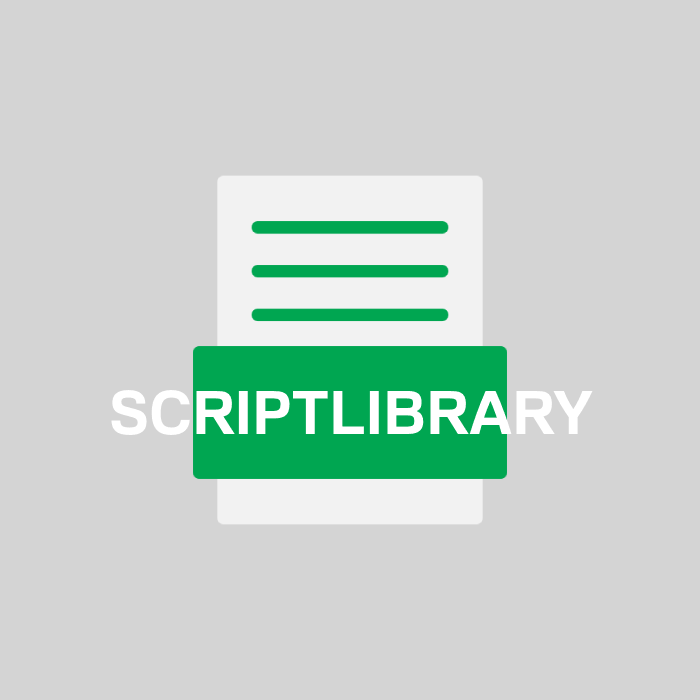 SCRIPTLIBRARY Endung