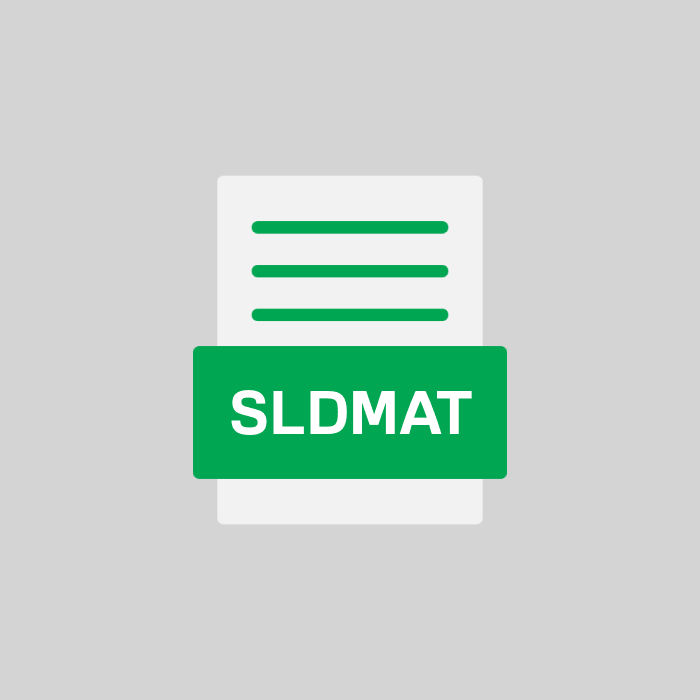 SLDMAT Datei