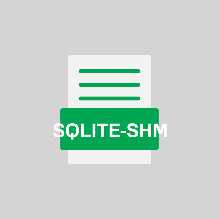 SQLITE-SHM Endung