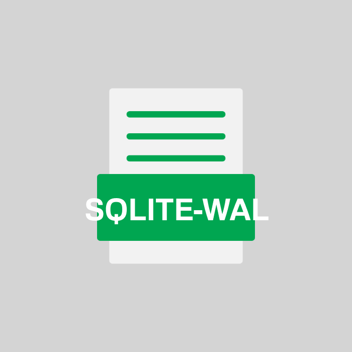 SQLITE-WAL Endung