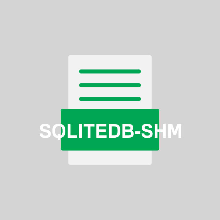 SQLITEDB-SHM Endung