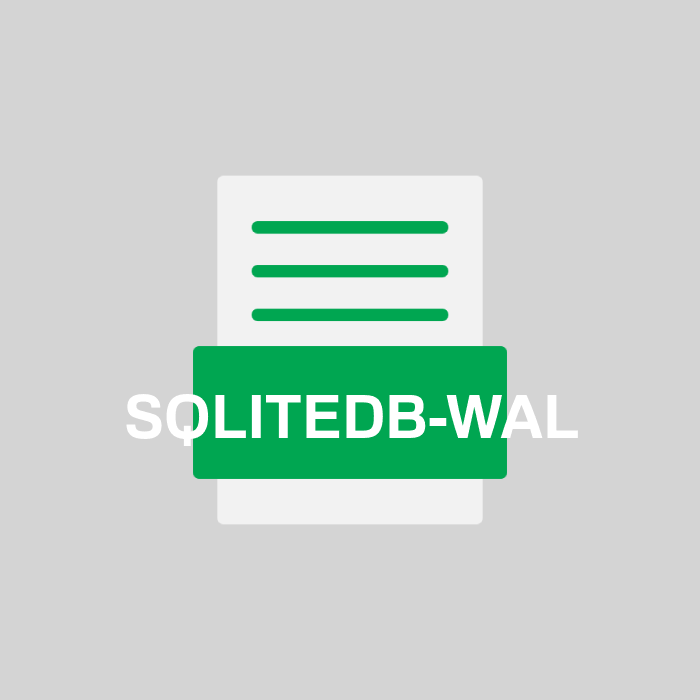 SQLITEDB-WAL Endung
