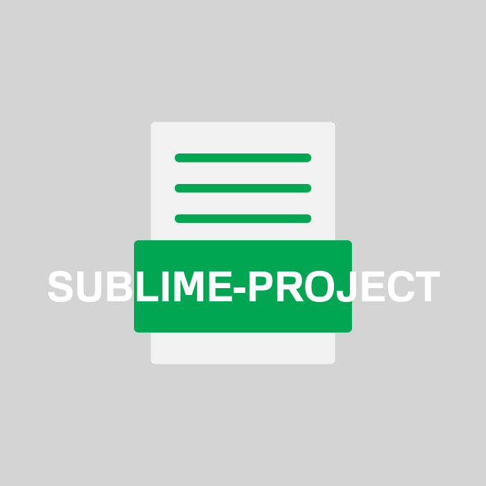 SUBLIME-PROJECT Endung