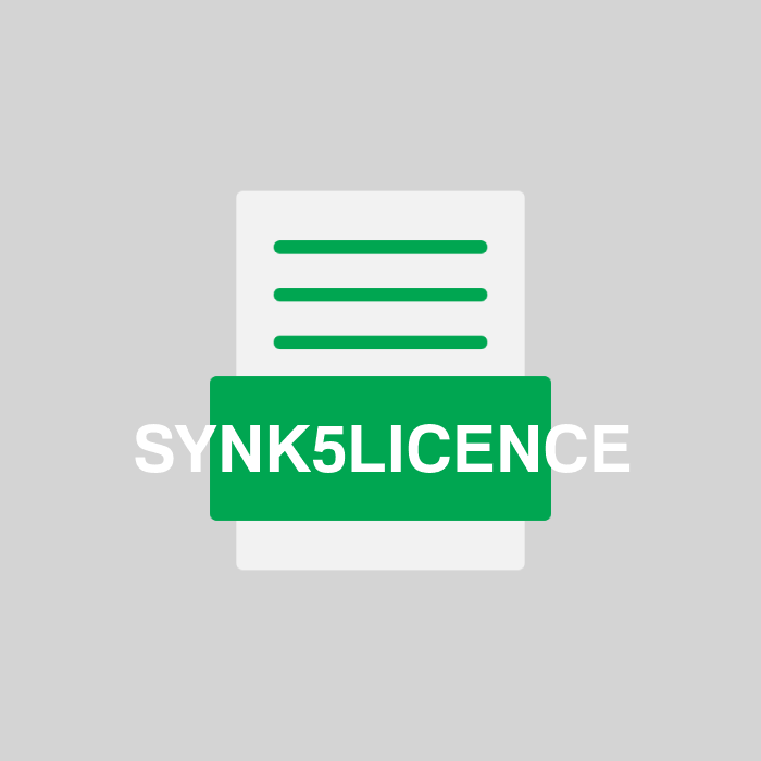 SYNK5LICENCE Endung