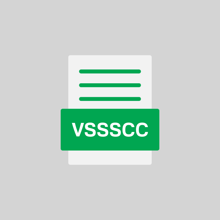 VSSSCC Endung
