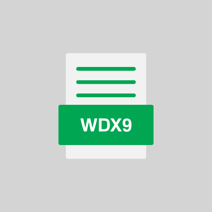 WDX9 Endung