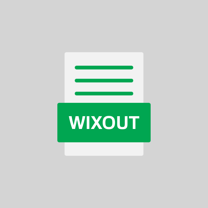 WIXOUT Endung
