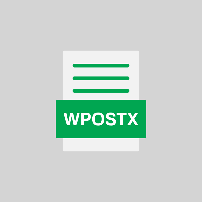 WPOSTX Datei
