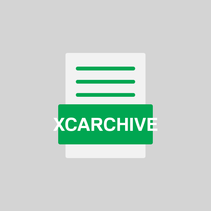 XCARCHIVE Endung