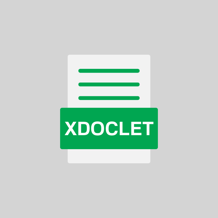 XDOCLET Endung