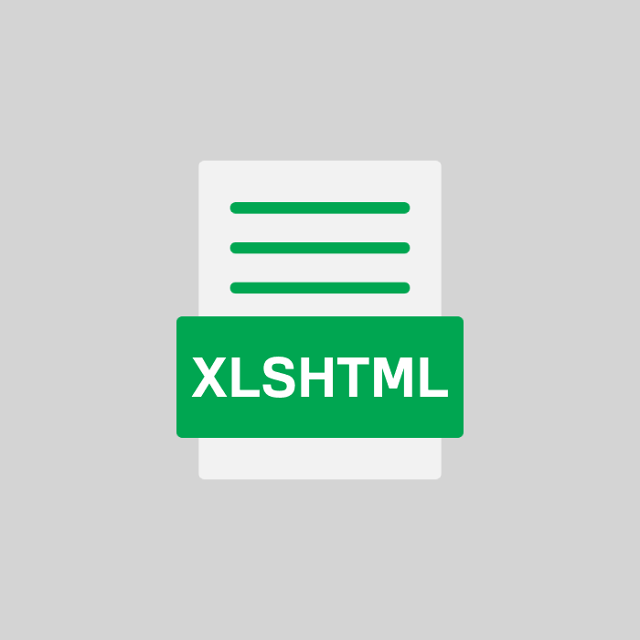 XLSHTML Datei