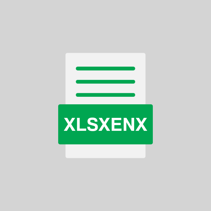XLSXENX Endung