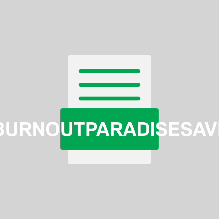 BURNOUTPARADISESAVE Endung