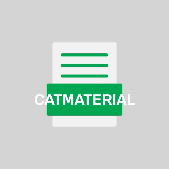 CATMATERIAL Endung