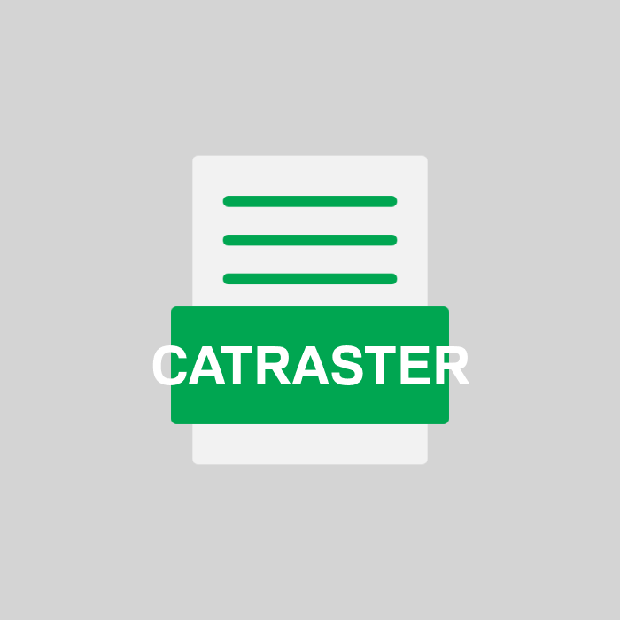 CATRASTER Endung