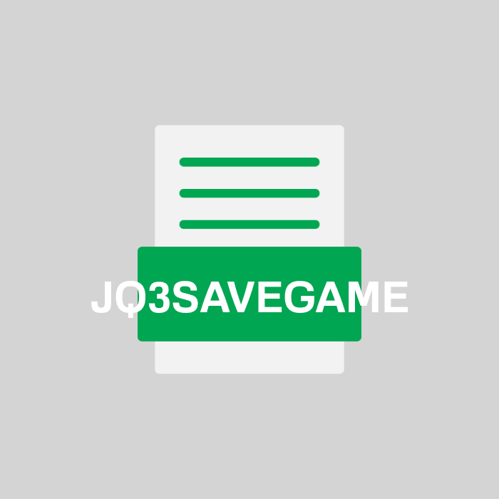 JQ3SAVEGAME Endung