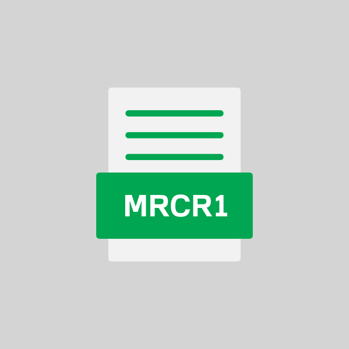 MRCR1 Endung