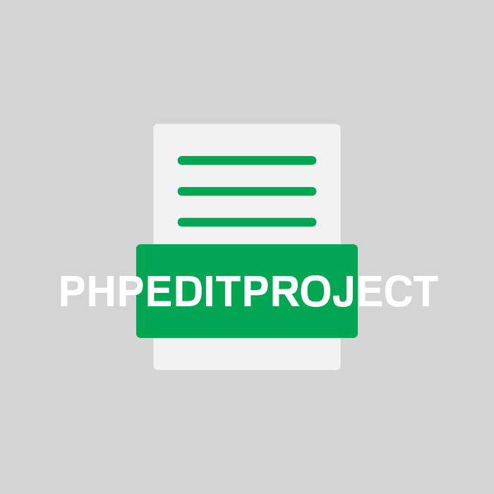 PHPEDITPROJECT Endung