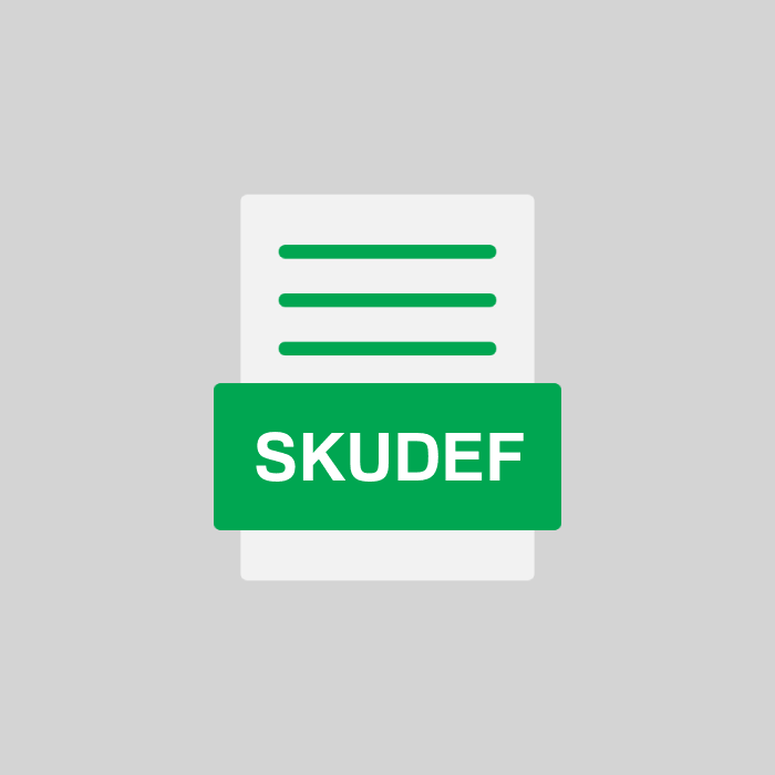 SKUDEF Endung