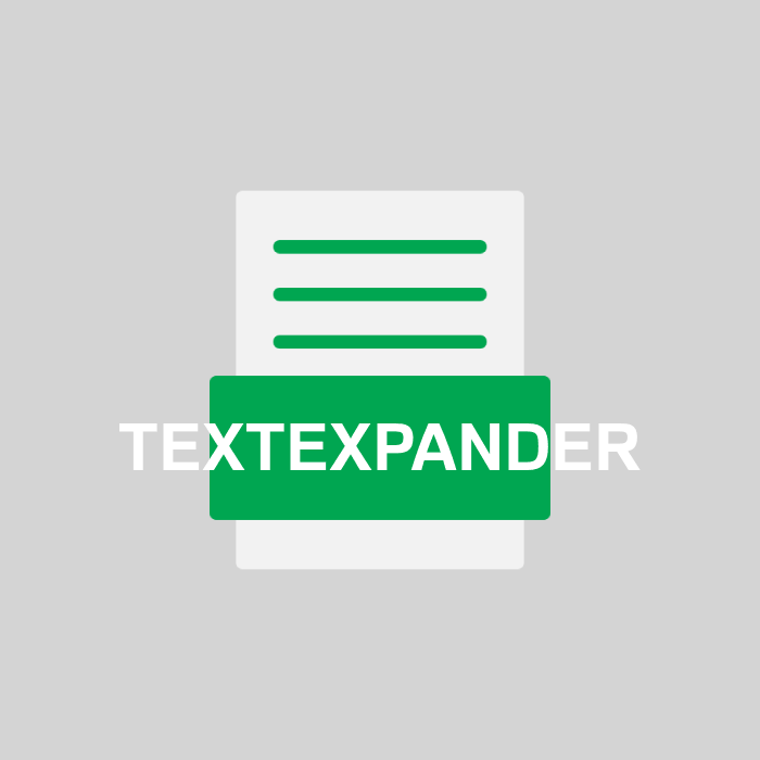 TEXTEXPANDER Endung