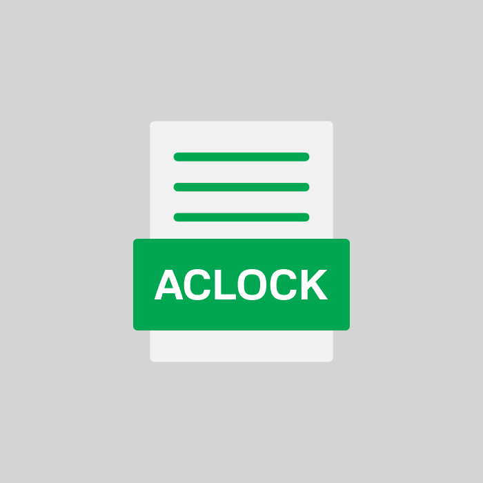 ACLOCK Endung