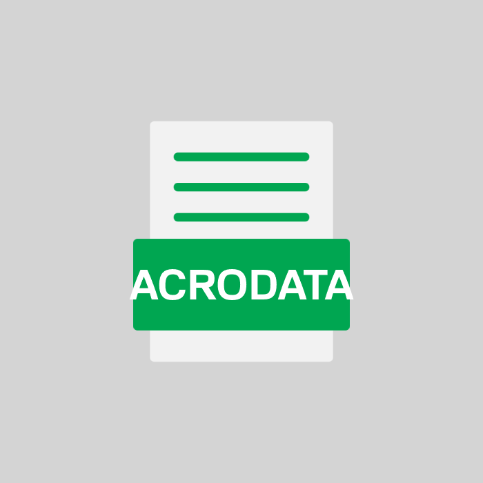 ACRODATA Endung